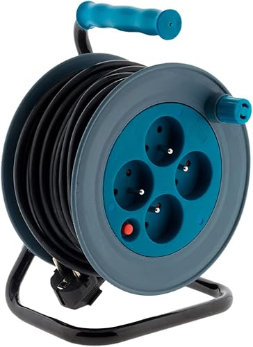 Zenitech Carrete doméstico 15m 3G1 mm² azul