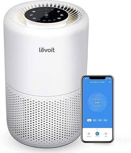Levoit Purificador de Aire Inteligente Filtro HEPA Control por Alexa Blanco