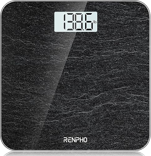 RENPHO Báscula de baño digital con sensores de alta precisión y cristal de seguridad